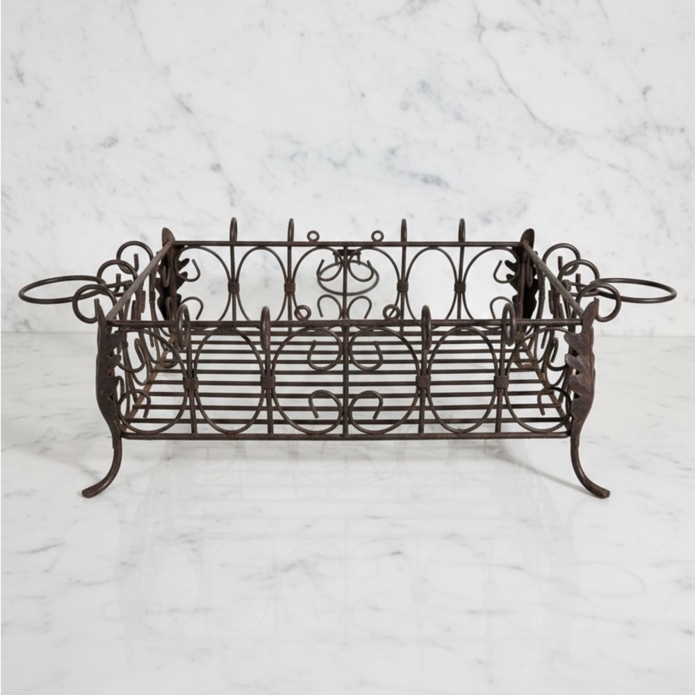 Southern Living At Home Acanthus  Votive Centerpiece Iron Basket